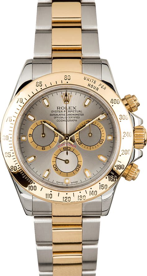 rolex daytona two tone grey dial|Rolex daytona certified pre owned.